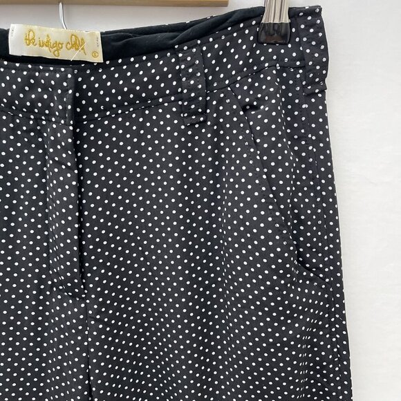 The Indigo Child Black & White‎ Polka Dot Wide-Leg Pants Y2K Womens 30 - Picture 3 of 11